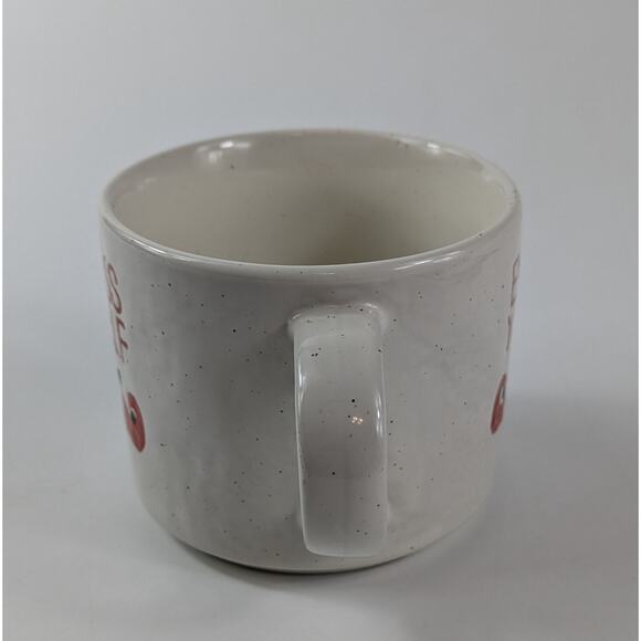 Crate & Barrel Express Your Elf Stoneware Coffee Mug 14oz Holiday Christmas Cup - Picture 4 of 10